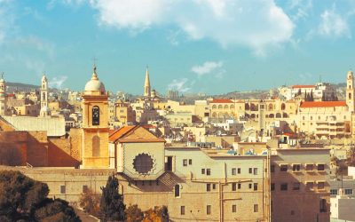 Chairman of the Board of Directors of the American Friends of the Bethlehem Development Foundation (AFBDF), the Honorable Mr. George Salem visits the Church of Nativity