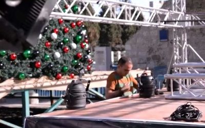 Manger Square Christmas 2014