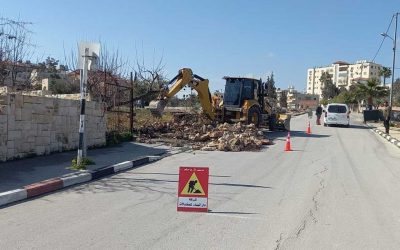 Progress of Smart Street Project, Beit Sahour